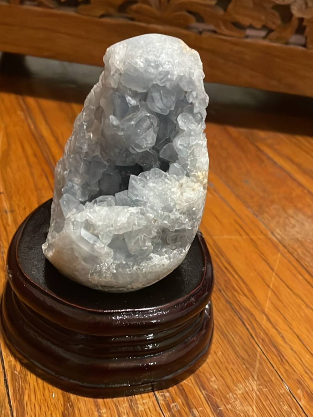 Blue Quartz Geode - Picture 3 of 4